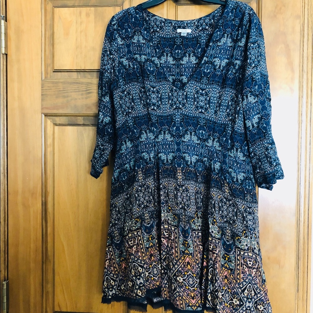 Patterned Shift Dress